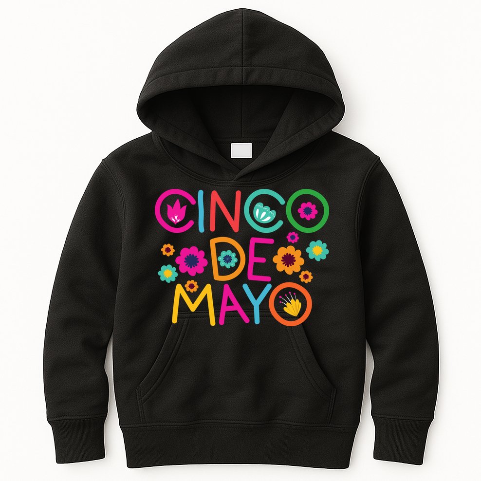 Cinco De Mayo Colorful Celebration Kids Hoodie