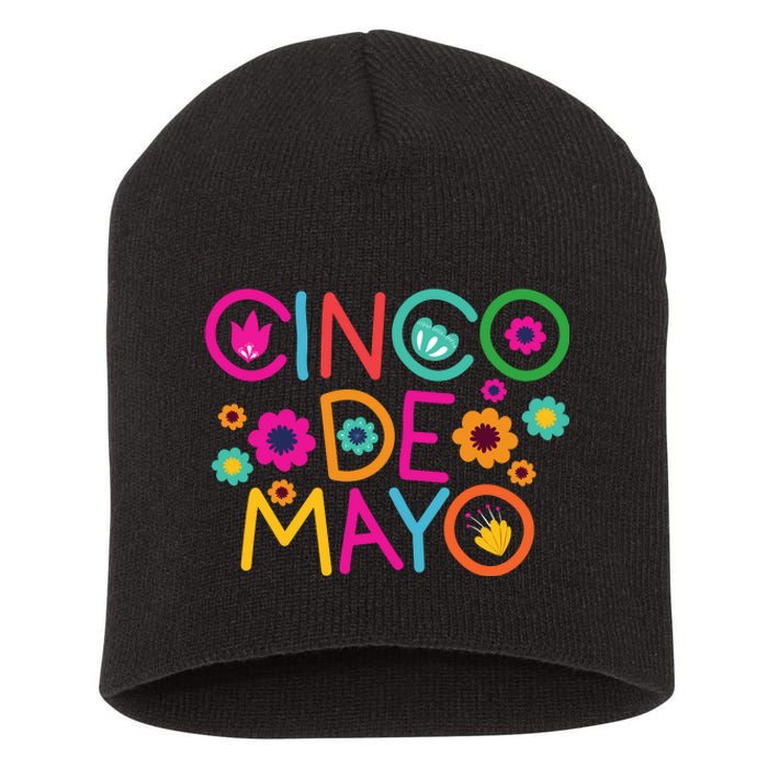 Cinco De Mayo Colorful Celebration Short Acrylic Beanie