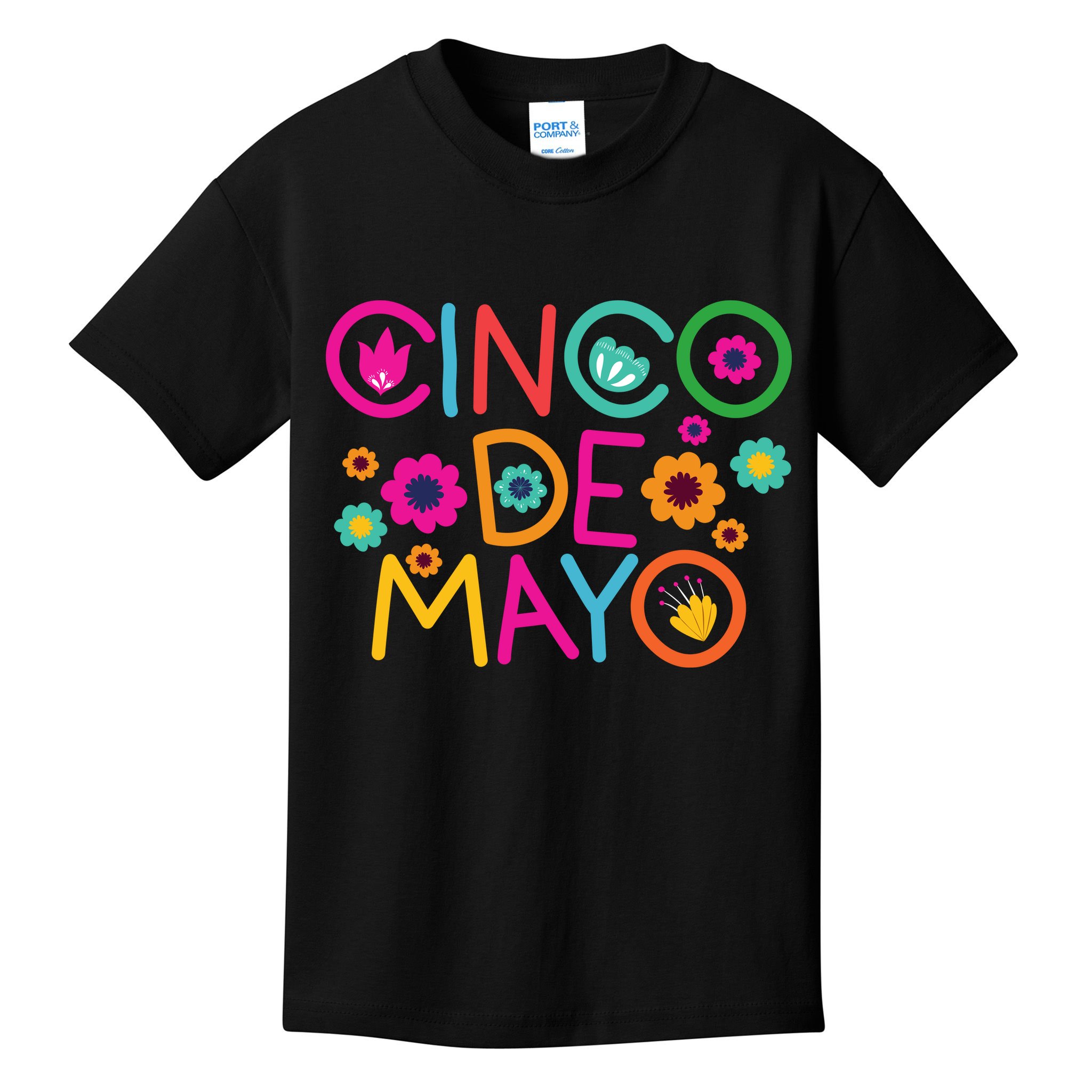 Cinco De Mayo Colorful Celebration Kids T-Shirt