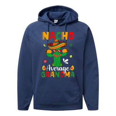 Cinco De Mayo Nacho Average Grandma Nachos Lover Matching Performance Fleece Hoodie