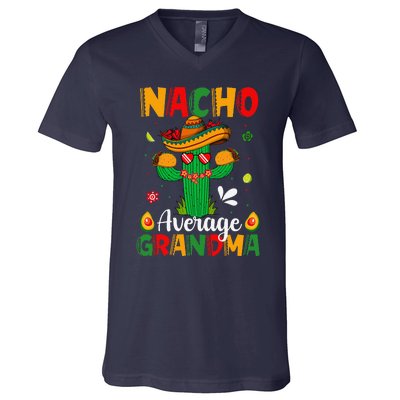 Cinco De Mayo Nacho Average Grandma Nachos Lover Matching V-Neck T-Shirt