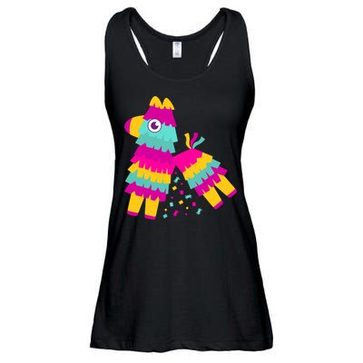 Cinco De Mayo Colorful Pinata Ladies Essential Flowy Tank