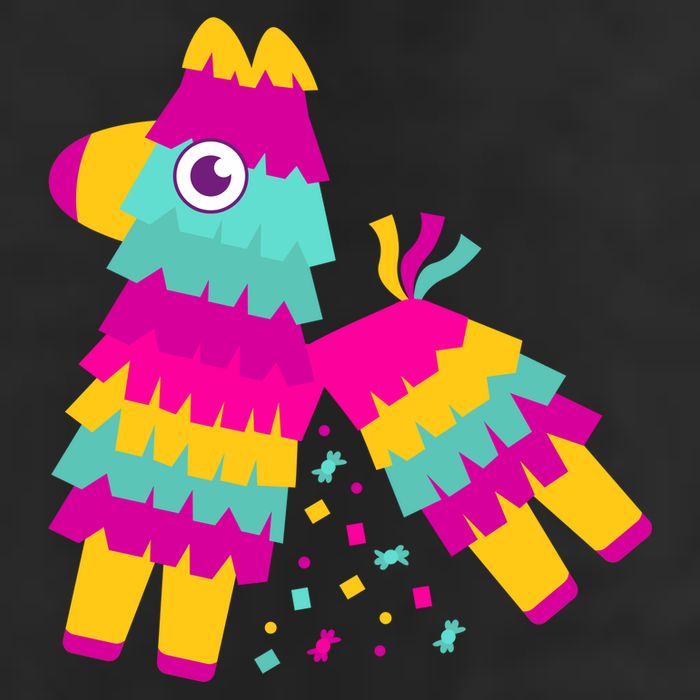 Cinco De Mayo Colorful Pinata Golf Towel