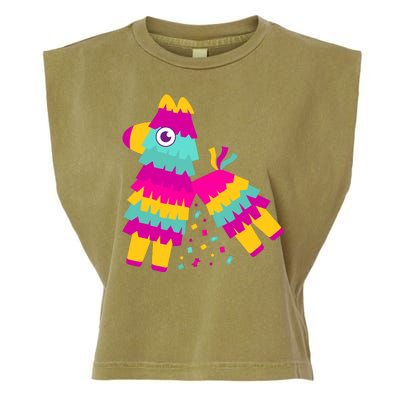 Cinco De Mayo Colorful Pinata Garment-Dyed Women's Muscle Tee