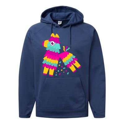 Cinco De Mayo Colorful Pinata Performance Fleece Hoodie