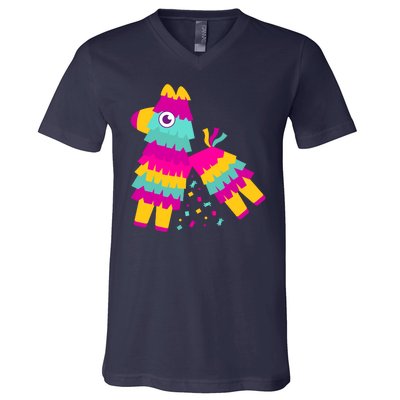 Cinco De Mayo Colorful Pinata V-Neck T-Shirt