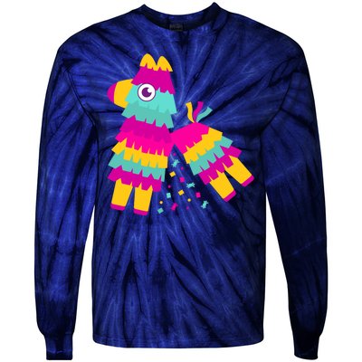 Cinco De Mayo Colorful Pinata Tie-Dye Long Sleeve Shirt