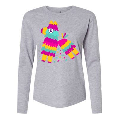 Cinco De Mayo Colorful Pinata Womens Cotton Relaxed Long Sleeve T-Shirt