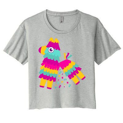 Cinco De Mayo Colorful Pinata Women's Crop Top Tee