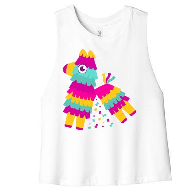 Cinco De Mayo Colorful Pinata Women's Racerback Cropped Tank