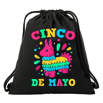 Cinco De Mayo Fiesta Party Time 5th of May Mexican Pride Drawstring Bag