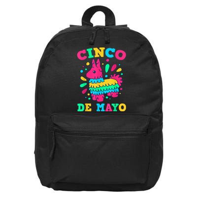 Cinco De Mayo Fiesta Party Time 5th of May Mexican Pride 16 in Basic Backpack