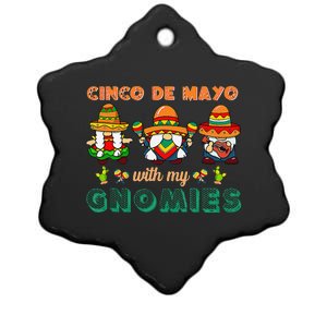 Cinco De Mayo With My Gnomies Mexican Trio Gnomes Ceramic Star Ornament