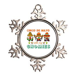 Cinco De Mayo With My Gnomies Mexican Trio Gnomes Metallic Star Ornament