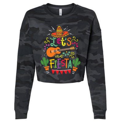 Cinco De Mayo Party Lets Fiesta Mexican Cropped Pullover Crew