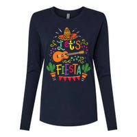 Cinco De Mayo Party Lets Fiesta Mexican Womens Cotton Relaxed Long Sleeve T-Shirt