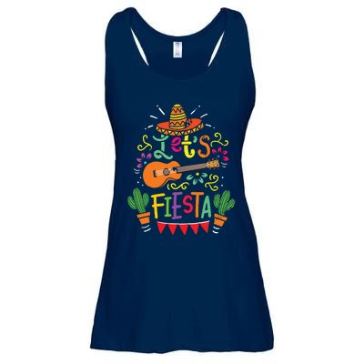 Cinco De Mayo Party Lets Fiesta Mexican Ladies Essential Flowy Tank