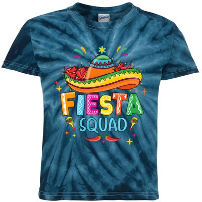 Cinco De Mayo Fiesta Squad Kids Tie-Dye T-Shirt