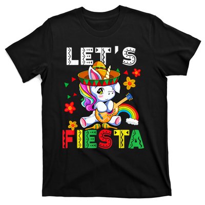 Cinco De Mayo Party Lets Fiesta Dancing Mexican Unicorn T-Shirt