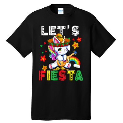 Cinco De Mayo Party Lets Fiesta Dancing Mexican Unicorn Tall T-Shirt