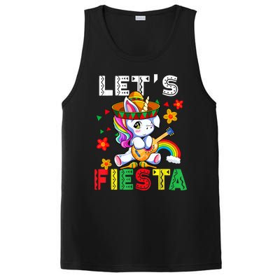 Cinco De Mayo Party Lets Fiesta Dancing Mexican Unicorn PosiCharge Competitor Tank