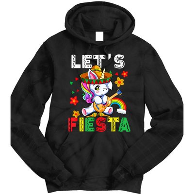 Cinco De Mayo Party Lets Fiesta Dancing Mexican Unicorn Tie Dye Hoodie