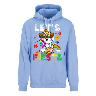 Cinco De Mayo Party Lets Fiesta Dancing Mexican Unicorn Unisex Surf Hoodie