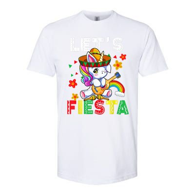 Cinco De Mayo Party Lets Fiesta Dancing Mexican Unicorn Softstyle CVC T-Shirt