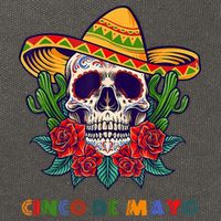 Cinco De Mayo Skull Floral Celebration Cotton Canvas Backpack