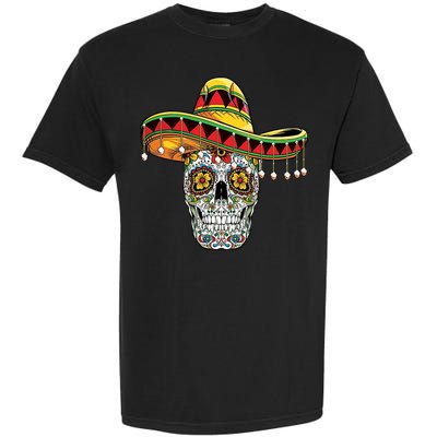 Cinco De Mayo Fiesta Skull Garment-Dyed Heavyweight T-Shirt