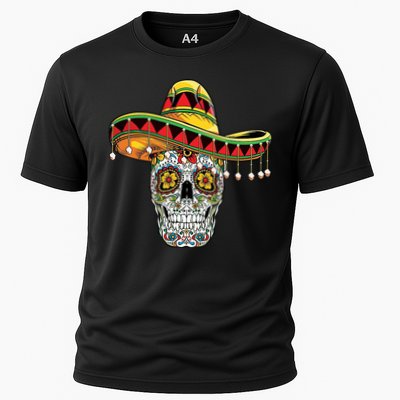 Cinco De Mayo Fiesta Skull Performance Shirt