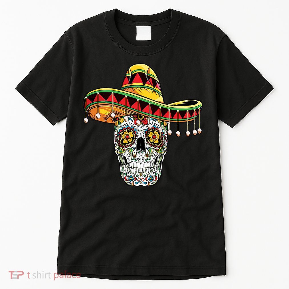 Cinco De Mayo Fiesta Skull Tall T-Shirt