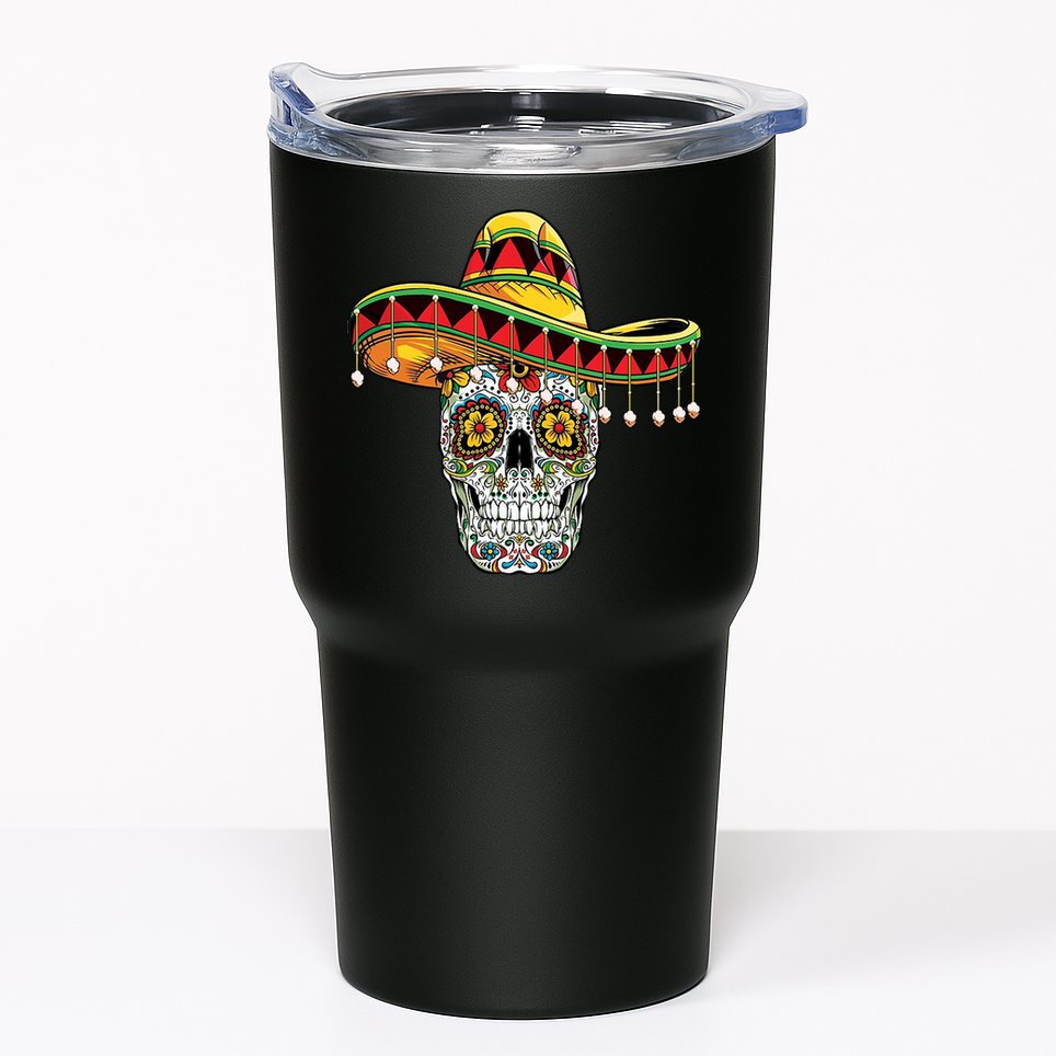 Cinco De Mayo Fiesta Skull Tumbler