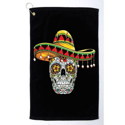 Cinco De Mayo Fiesta Skull Golf Towel