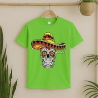 Cinco De Mayo Fiesta Skull T-Shirt