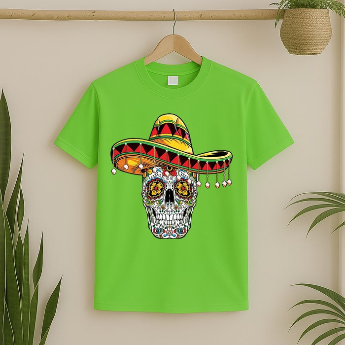 Cinco De Mayo Fiesta Skull T-Shirt