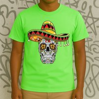 Cinco De Mayo Fiesta Skull T-Shirt