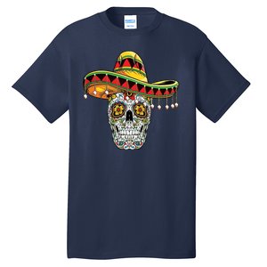 Cinco De Mayo Fiesta Skull Tall T-Shirt