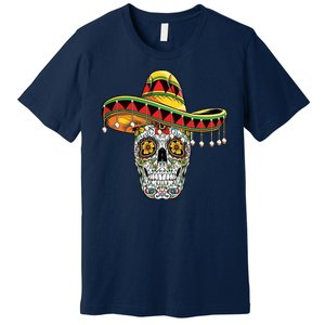 Cinco De Mayo Fiesta Skull Premium T-Shirt