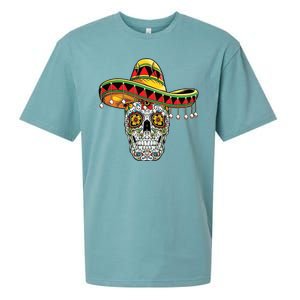 Cinco De Mayo Fiesta Skull Sueded Cloud Jersey T-Shirt