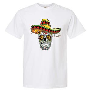 Cinco De Mayo Fiesta Skull Garment-Dyed Heavyweight T-Shirt