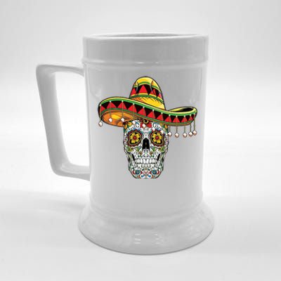 Cinco De Mayo Fiesta Skull Beer Stein