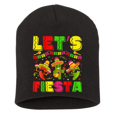 Cinco De Mayo Lets Fiesta Squad 5 De Mayo Mexican Fiesta Short Acrylic Beanie