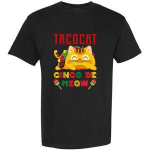 Cinco De Meow Taco Cat Mexican Cat Lovers Garment-Dyed Heavyweight T-Shirt