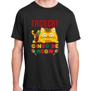 Cinco De Meow Taco Cat Mexican Cat Lovers Adult ChromaSoft Performance T-Shirt