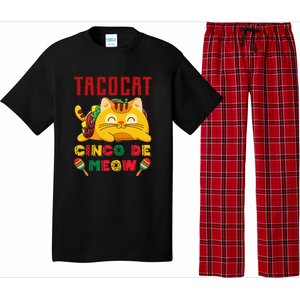 Cinco De Meow Taco Cat Mexican Cat Lovers Pajama Set