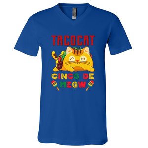 Cinco De Meow Taco Cat Mexican Cat Lovers V-Neck T-Shirt