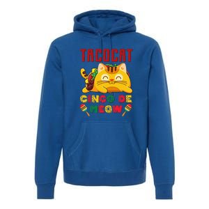 Cinco De Meow Taco Cat Mexican Cat Lovers Premium Hoodie