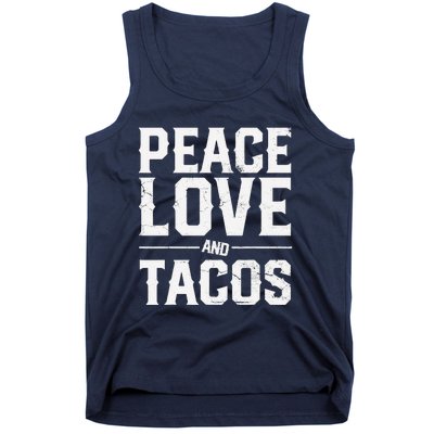 Cinco De Mayo Peace Love And Tacos Mexican Gift Tank Top