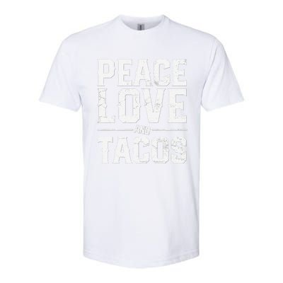 Cinco De Mayo Peace Love And Tacos Mexican Gift Softstyle® CVC T-Shirt